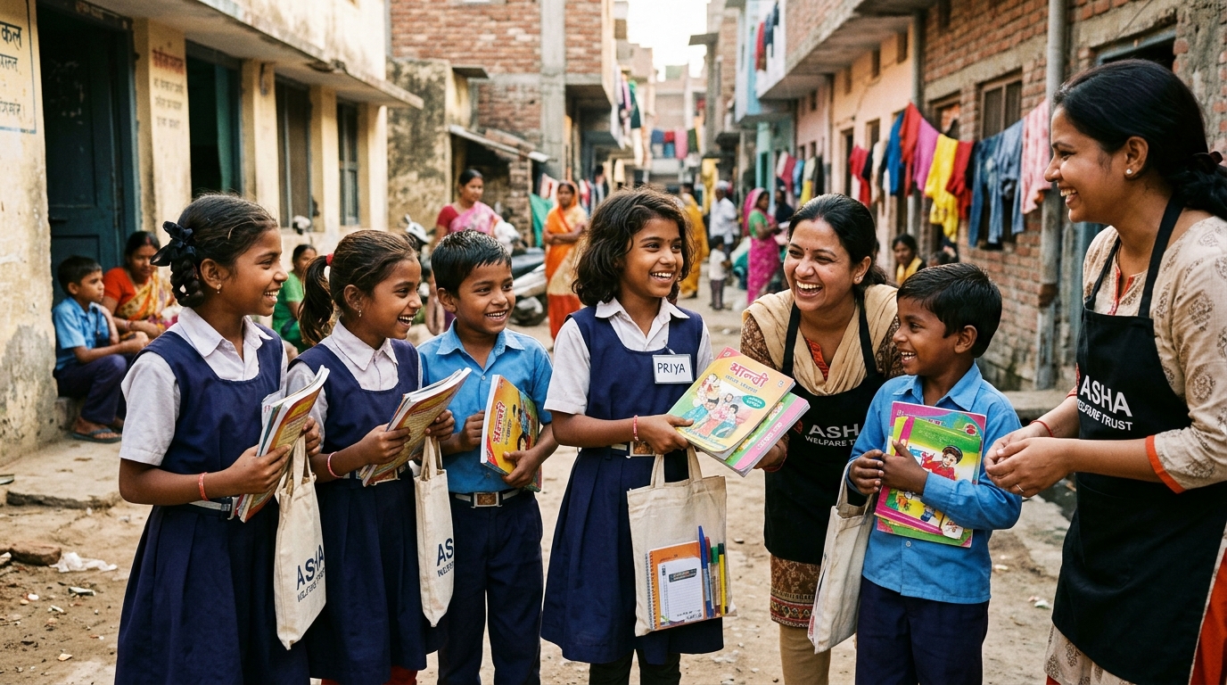 Sponsor Help Orphan Child Education in Delhi Slums